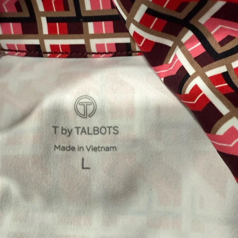 NWT Talbots Interlock Half Zip Pullover Top